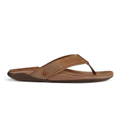OluKai Men's Tuahine Leather Beach Sandals