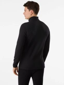 Arc'teryx Arcteryx Rho Heavyweight Zip Neck Men's -Fashionable Men'S Clothing Store ArcteryxRhoHeavyweightZipNeckMen sblack2