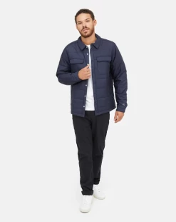 Tentree Men's Cloud Shell Shirt Jacket -Fashionable Men'S Clothing Store CloudShellShirtJacketmidnightblue