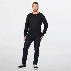 Stanfield's Heritage Waffle Shirt Crew Neck -Fashionable Men'S Clothing Store Stanfield sHeritageWaffleShirtCrewNeckblk