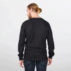 Stanfield's Heritage Waffle Shirt Crew Neck -Fashionable Men'S Clothing Store Stanfield sHeritageWaffleShirtCrewNeckblk1