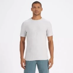 Vuori Strato Tech Tee -Fashionable Men'S Clothing Store StratoTechTeePlatHeather2
