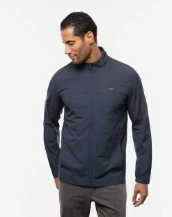 Travis Mathew Crystal Cove 2.0 Jacket -Fashionable Men'S Clothing Store TMCrystalCoveMoodIndigo1