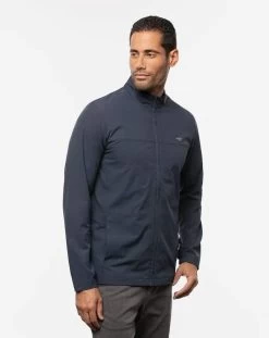 Travis Mathew Crystal Cove 2.0 Jacket -Fashionable Men'S Clothing Store TMCrystalCoveMoodIndigo2