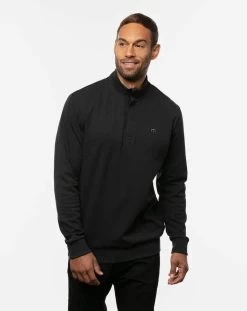 Travis Mathew Cloud Quarter Zip 2.0 -Fashionable Men'S Clothing Store TravisMathewCLOUDQUARTERZIP2.0Black1