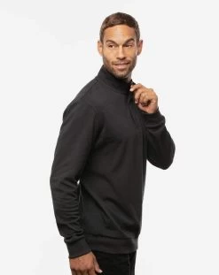 Travis Mathew Cloud Quarter Zip 2.0 -Fashionable Men'S Clothing Store TravisMathewCLOUDQUARTERZIP2.0Black2