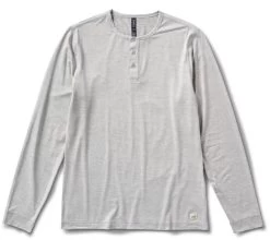 Vuori Men's Long Sleeve Ease Performance Henley -Fashionable Men'S Clothing Store VuoriMen sLongSleeveEasePerformanceHenley LightGrey