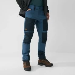 FJÄLLRÄVEN Men's Keb Agile Trousers - Indigo Blue / Dark Navy -Fashionable Men'S Clothing Store fjallraven keb agile indigo dark navy3