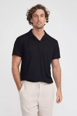 Holebrook Robert Polo -Fashionable Men'S Clothing Store holebrook robert polo black1
