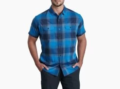 Kuhl Response Short Sleeve Button-Up -Fashionable Men'S Clothing Store responseshadowblue1