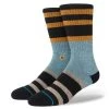 Stance Staggered Crew Socks -Fashionable Men'S Clothing Store stance staggeredcrew0washedblack