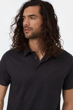 Tentree TreeBlend Astir Polo -Fashionable Men'S Clothing Store tentree astir polo meteorite black11