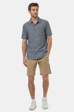 Tentree Hemp Button Front Shortsleeve Shirt
