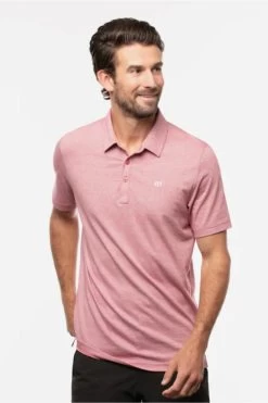 Travis Mathew Zinna Polo 16 Travis Mathew Zinna Polo -Fashionable Men'S Clothing Store travismathew zinna polo heather cardinal1
